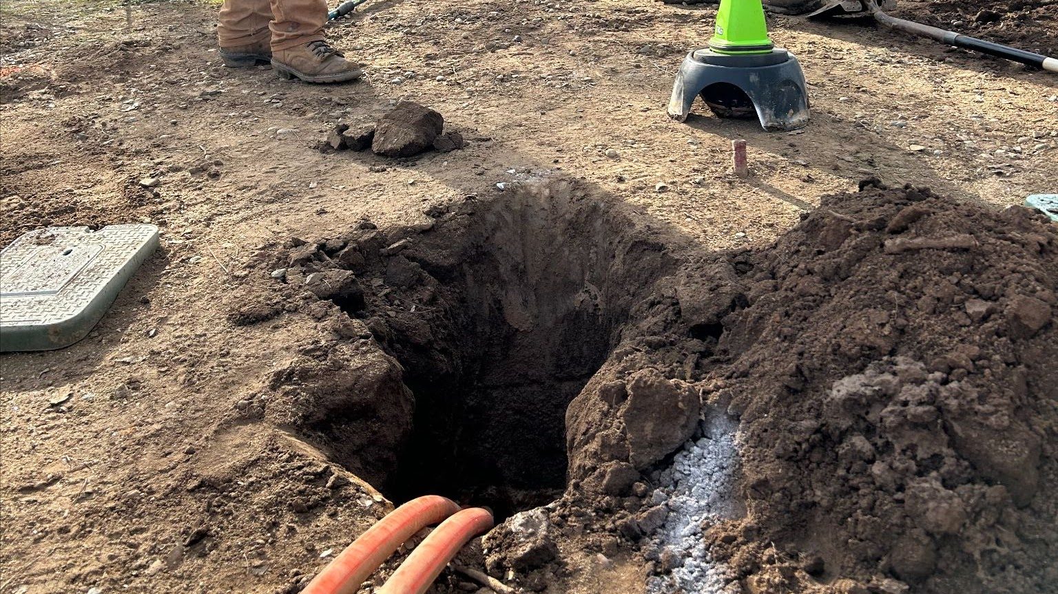 New septic tank installation